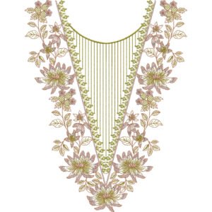 Unique Neck Embroidery NED6208-25