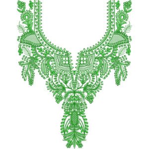 Unique Neck Embroidery NED6247-25