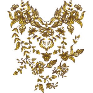 Beautiful Neck Embroidery NED6255-25