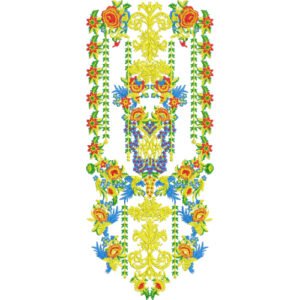 Flower Neck Embroidery NED6274-25