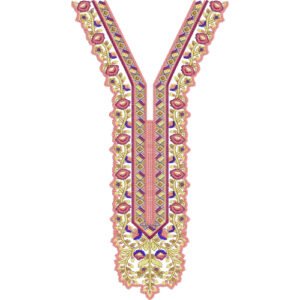 Unique Neck Embroidery NED6281-25