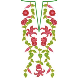 Flower Neck Embroidery NED6283-25