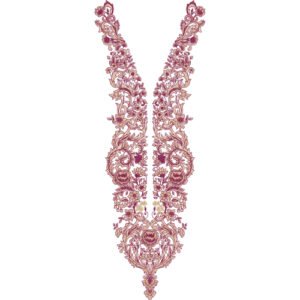 Unique Neck Embroidery NED6329-25