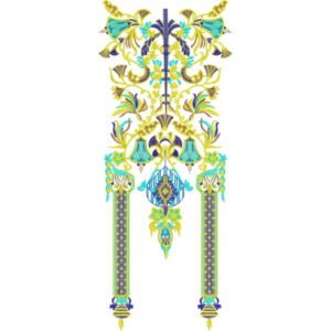 Flower Neck Embroidery NED6342-25