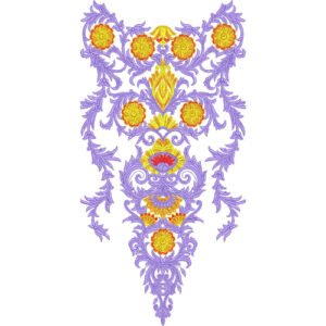 Unique Neck Embroidery NED6371-25