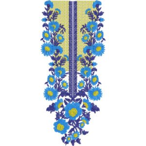 Unique Neck Embroidery NED6372-25