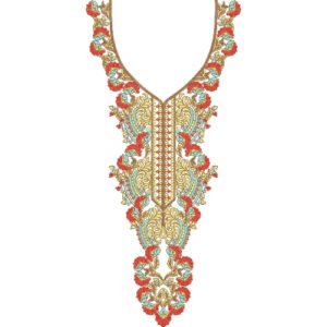 Beautiful Neck Embroidery NED6378-25