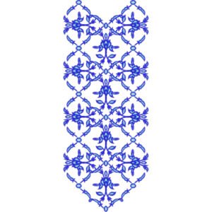 Flower Neck Embroidery NED6381-25