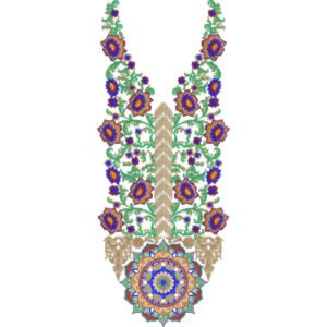Unique Neck Embroidery NED6388-25
