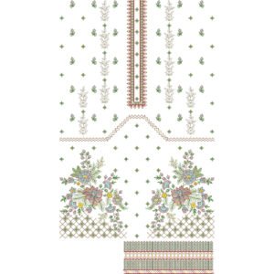 Simple Dress Embroidery EDD6005-25