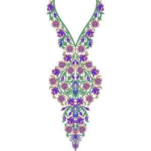 Flower Neck Embroidery NED6429-25