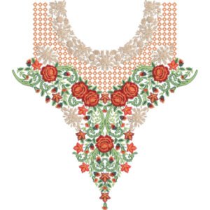 Embroidery Neck Design NED6450-25