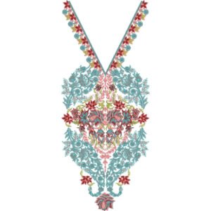 Flower Neck Embroidery NED6456-25
