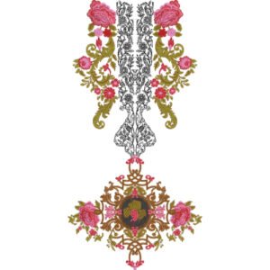 Neck Embroidery Design NED6461-25