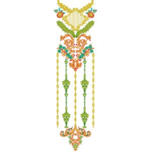 Flower Neck Embroidery NED6464-25