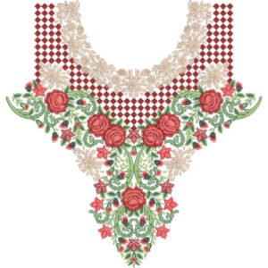Neck Embroidery Design NED6469-25