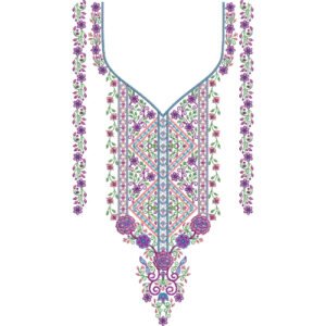Beautiful Neck Embroidery NED6476-25