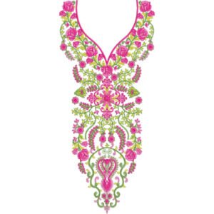 Unique Neck Embroidery NED6477-25