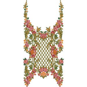 Flower Neck Embroidery NED6496-25