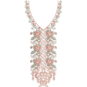 Unique Neck Embroidery NED6505-25