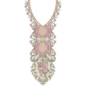 Unique Neck Embroidery NED6514-25