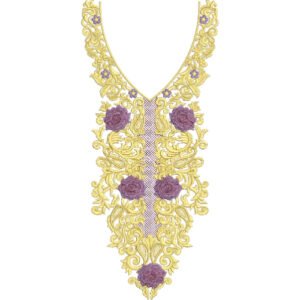Flower Neck Embroidery NED6516-25