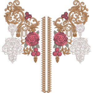 Neck Embroidery Design NED6521-25