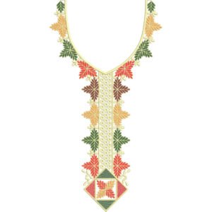 Flower Neck Embroidery NED6531-25