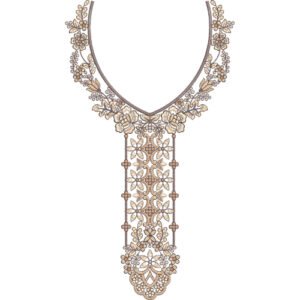 Embroidery Neck Design NED6534-25