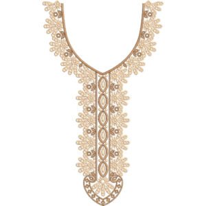 Unique Neck Embroidery NED6538-25