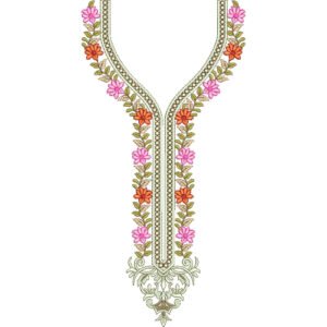 Unique Neck Embroidery NED6546-25