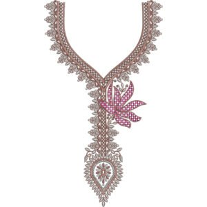 Flower Neck Embroidery NED6548-25
