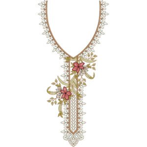 Unique Neck Embroidery NED6555-25