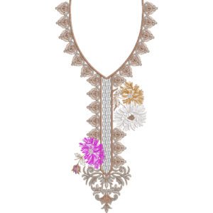 Embroidery Neck Design NED6560-25