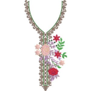 Unique Neck Embroidery NED6563-25