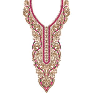 Flower Neck Embroidery NED6565-25