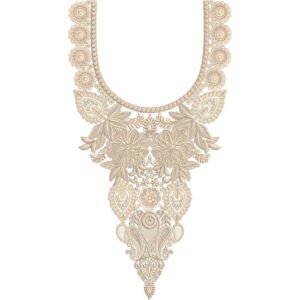 Flower Neck Embroidery NED6574-25
