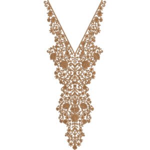 Unique Neck Embroidery NED6590-25