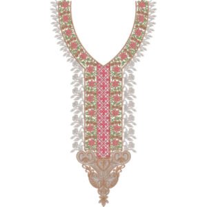 Unique Neck Embroidery NED6598-25