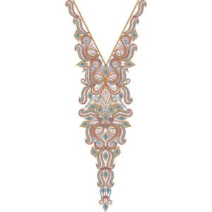Unique Neck Embroidery NED6616-25
