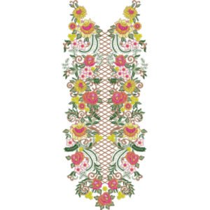 Unique Neck Embroidery NED6634-25