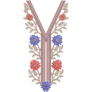 Unique Neck Embroidery NED6717-25