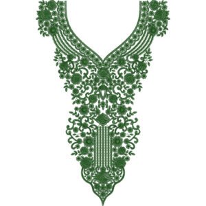 Unique Neck Embroidery NED6725-25