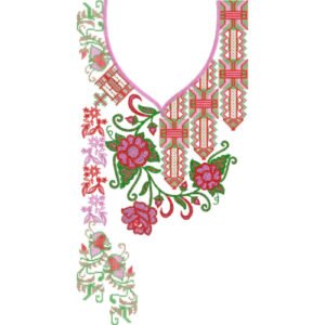 Unique Neck Embroidery NED6734-25