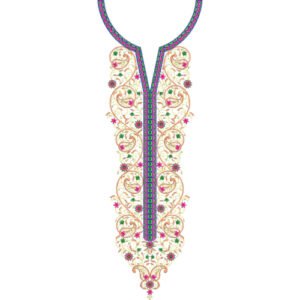 Flower Neck Embroidery NED6736-25