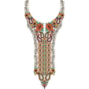 Embroidery Neck Design NED6738-25