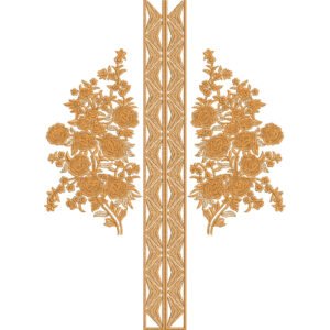Flower Neck Embroidery NED6756-25