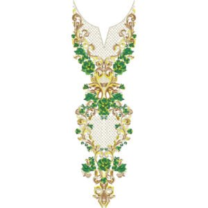 Flower Neck Embroidery NED6780-25