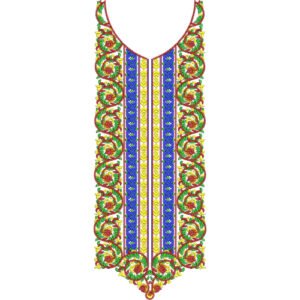 Flower Neck Embroidery NED6788-25