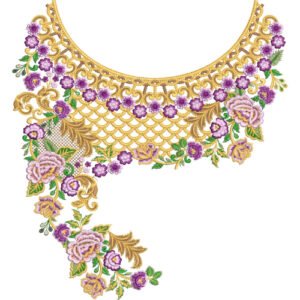 Unique Neck Embroidery NED6805-25